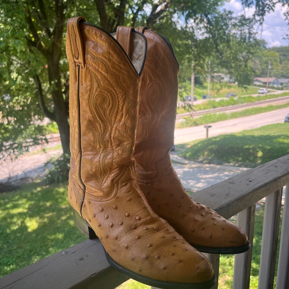 El General Tan Leather Cowboy Boots - Picture 2 of 11